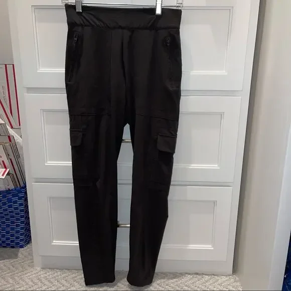 Athleta Chelsea Cargo Black Olive Green Size 2 - Picture 2 of 7